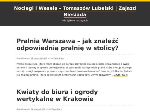 Zajazd-biesiada.pl noclegi Tomaszów lubelski