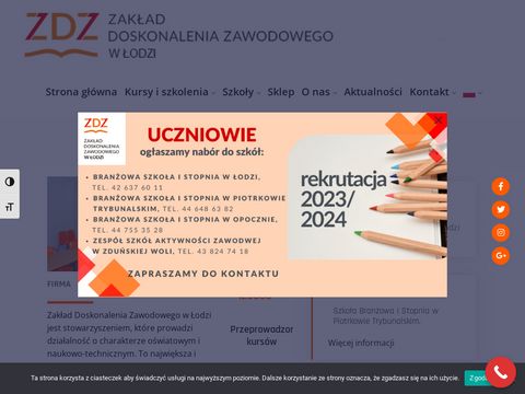 Zakład Doskonalenia Zawodowego nauka zwodu Łódź