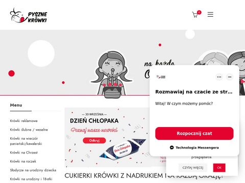 Pyszne-krowki.pl - cukierki z logo