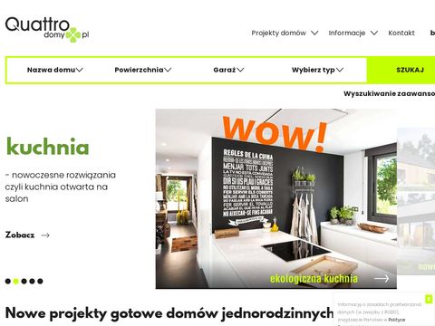 Quattrodomy.pl projekt domu parterowego