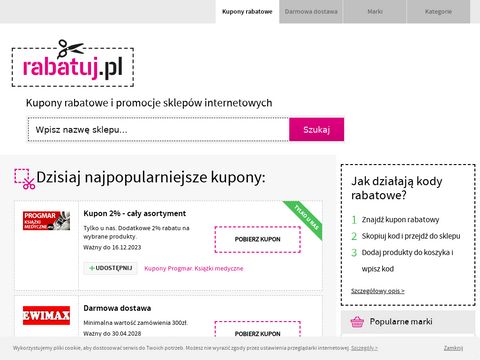Rabatuj.pl - kupony rabatowe