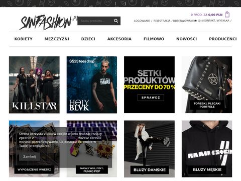 Sinfashion.pl koszulki zespołów