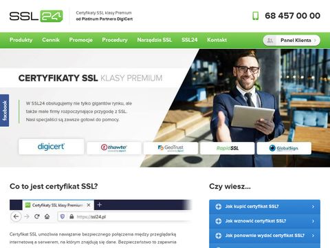 Ssl24.pl certyfikaty Thawte