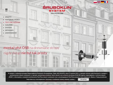 Sruboklin.eu system montażu płyt osb