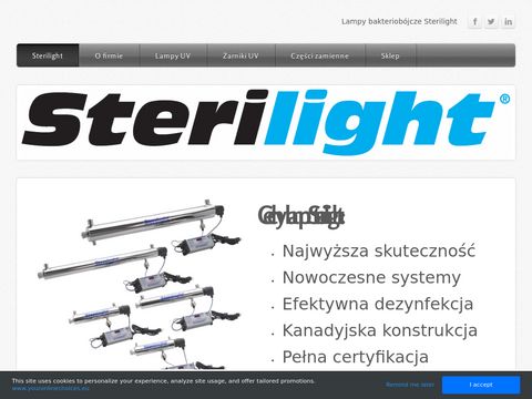 Sterilight.weebly.com - lampy bakteriobójcze