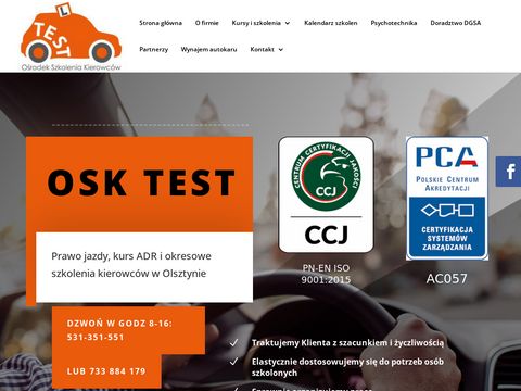 Testosk.pl badania za punkty karne Olsztyn
