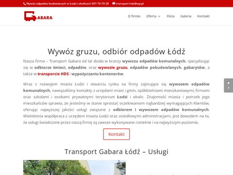 Transport-gabara.pl wywóz śmieci Łódź