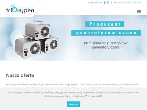 Trioxygen.com.pl nowoczesne ozonatory