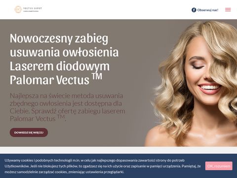 Vectussopot.pl profesjonalna depilacja