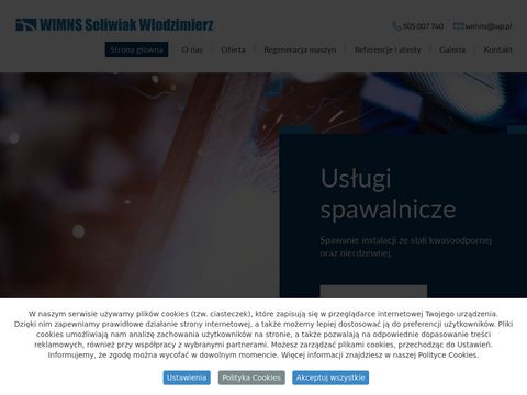 Wimns.pl usługi spawalnicze Płock