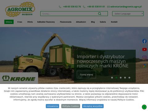 Agromix dystrybutor ciągników Krone