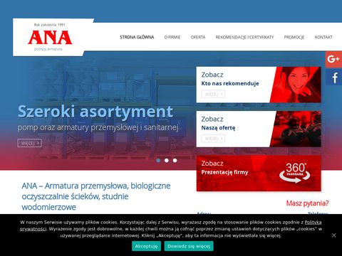 Ana-szczecin.pl armatura przemysłowa