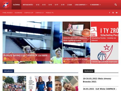Akademiawislycanpack.pl - treningi koszykówki