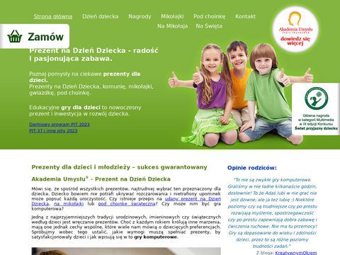 Akademiaumyslu.com.pl - Gry dla dzieci
