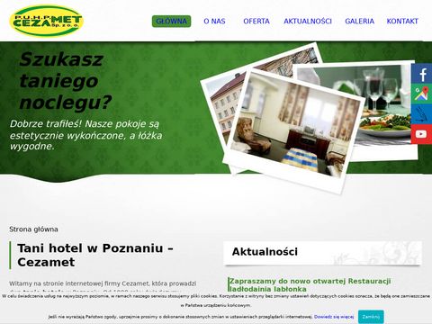 Cezamet.com.pl Poznań noclegi tanie