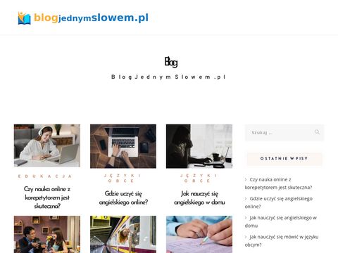 Blogjednymslowem.pl - o nauce języków obcych