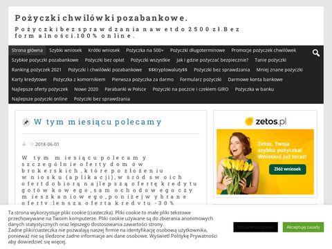 Blog.pozyczkabez.pl ranking chwilówek i pożyczki