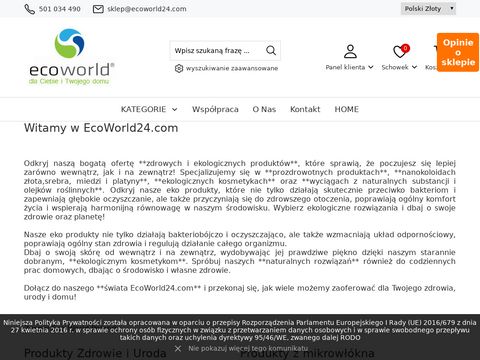 Ecoworld24.com eko kosmetyki i suplementy diety