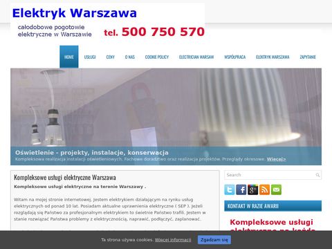 Elektryk Warszawa, Instalacje Warszawa