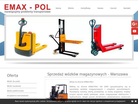 Emax-Pol wózki magazynowe elektryczne Warszawa