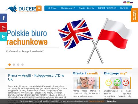 Ducers.pl - założenie firmy w UK, firma w Anglii