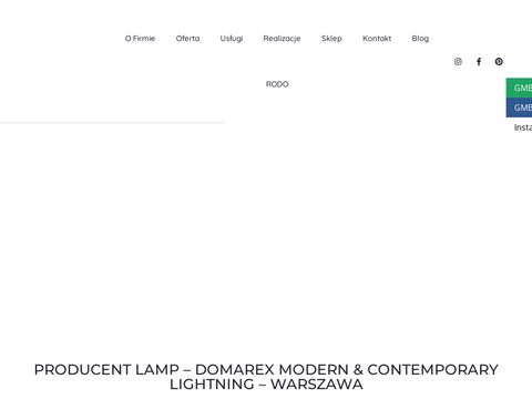 Domarex.com.pl - projektowanie lamp Warszawa