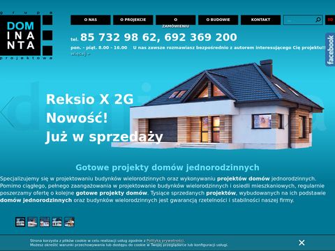 Dominanta.pl gotowe projekty domów jednorodzinnych