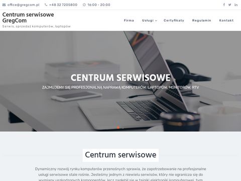 Gregcom.pl serwis laptopów Rybnik