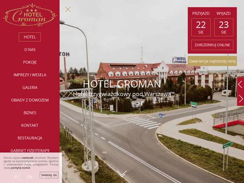 Groman.pl hotele pod Warszawą