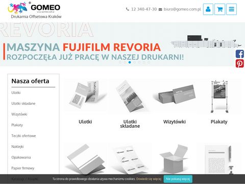 Gomeo.com.pl drukowanie naklejek Kraków
