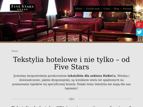 Five Stars pościel hotelowa