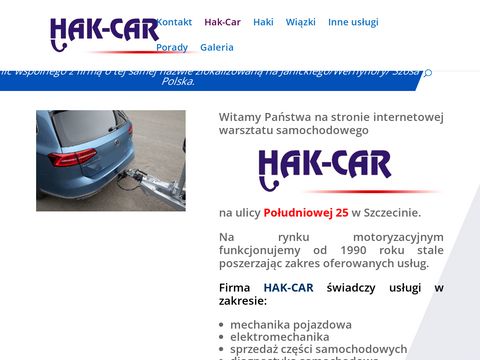 Hak-Car elektryk samochodowy Szczecin