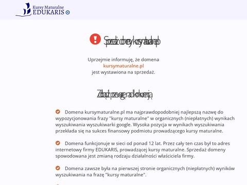 Kursymaturalne.pl nauka przed maturą