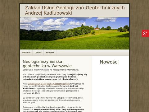 A. Kadłubowski badanie gruntu Warszawa