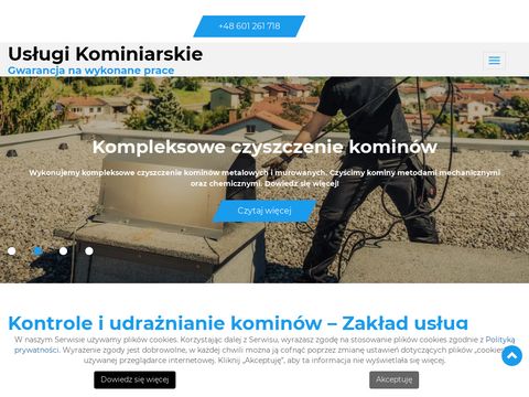 Kominiarz.biz.pl analiza spalin Warszawa