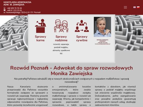 Mzawiejska-adwokat.pl sprawy rozwodowe Poznań
