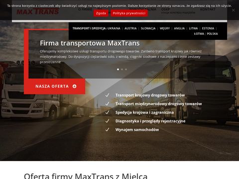 Maxtrans.com.pl wypożyczalnia samochodów Mielec