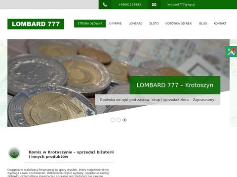 Lombard777.pl skup złotej biżuterii Krotoszyn