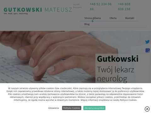 Neurolog-gutkowski.pl leczenie chorób kręgosłupa