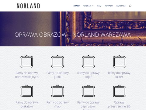 Norland.ant.pl oprawa obrazów Warszawa