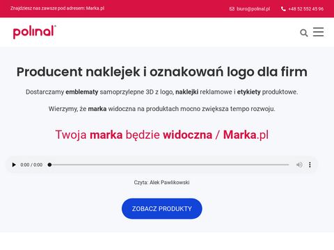Polinal.pl naklejki wypukłe etykiety