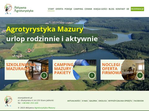 Starejablonki.pl - camping Mazury