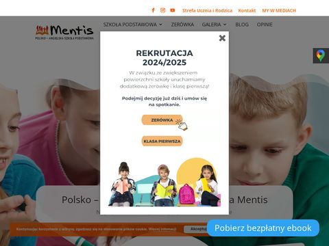 Szkola-mentis.edu.pl podstawowa Warszawa