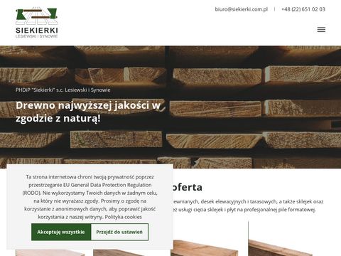 Siekierki.com.pl skład drewna