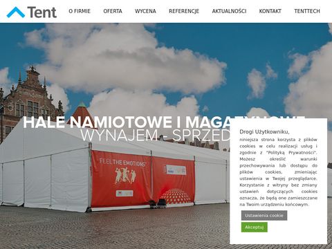 Tent.com.pl magazyny namiotowe czasowe