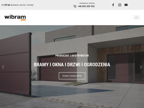 Wibram.com.pl brama garażowa Warszawa