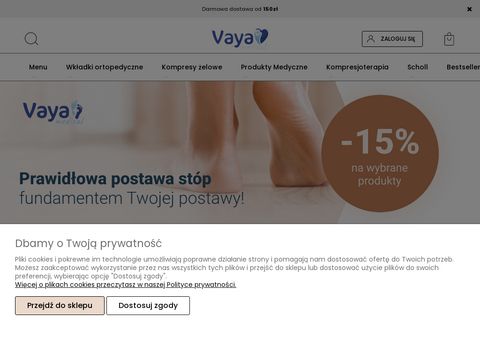 Vaya.com.pl - płaskostopie wkładki