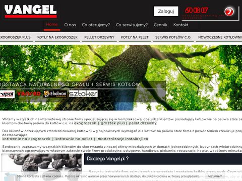 Vangel.pl ekogroszek pakowany