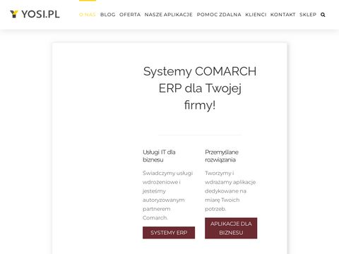 Yosi.pl wdrożenia systemów ERP