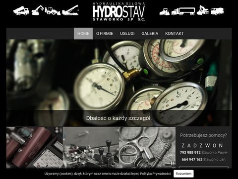 Hydrostav.pl serwis hydrauliki siłowej Białystok